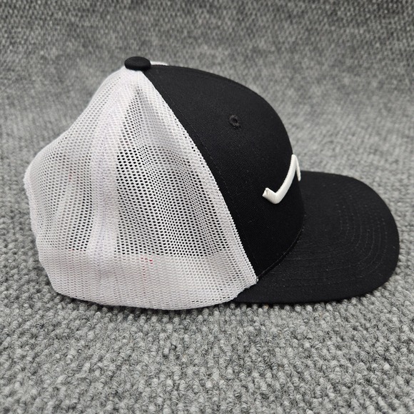 Kimes Ranch Black White Mesh Trucker Snapback Hat Longhorn Logo Western Ball Cap - Picture 4 of 8